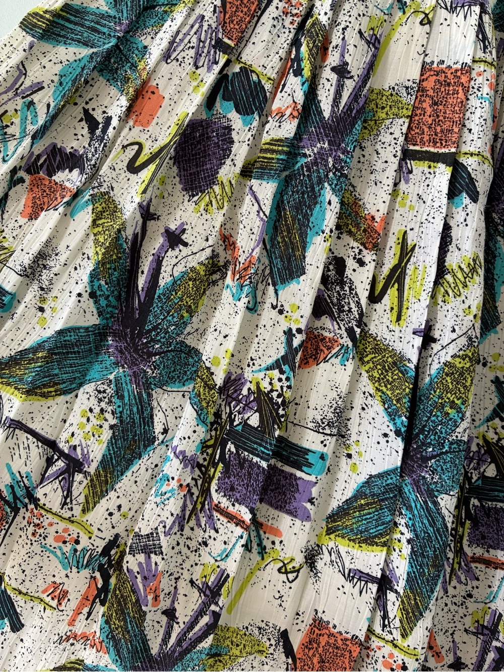80’s-90’s Vintage Skirt Sz. Medium-Large (Stretchy Waist & Pockets!). - Picture 9 of 10
